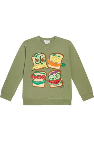Stella McCartney Felpa in cotone con stampa