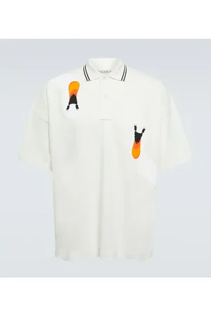 J.W.Anderson Polo in cotone con stampa