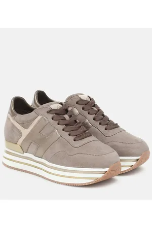 Hogan Sneakers Midi H222 in pelle con platform