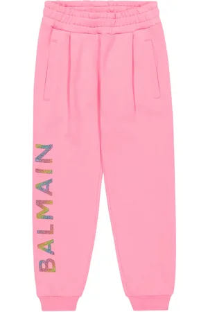 Balmain Pantaloni sportivi in cotone con logo