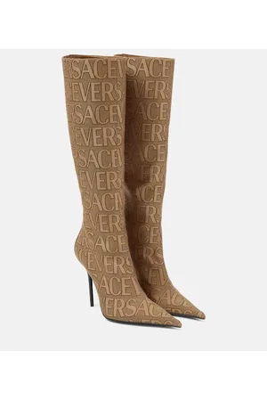 VERSACE Stivali al ginocchio Allover