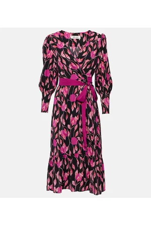 Diane von Furstenberg Abito a portafoglio Blade in crêpe