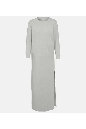 Norma Kamali Abito midi in jersey di misto cotone