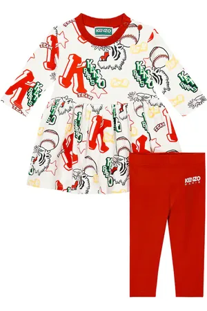 Kenzo Baby - Set di abito e leggings in cotone