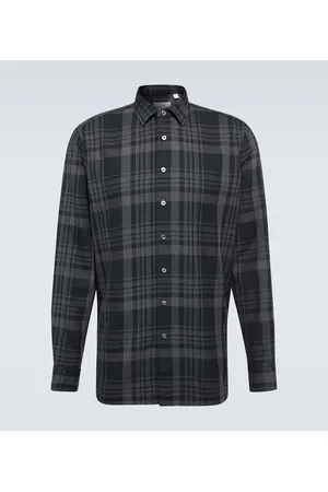 LARDINI Camicia in cotone a quadri