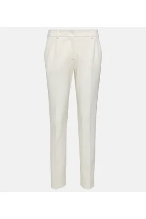 Dolce & Gabbana Pantaloni in misto lana a vita bassa
