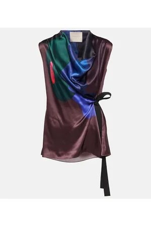Roksanda Top in seta con stampa