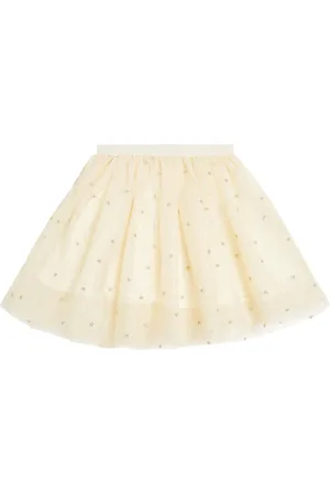 BONPOINT Gonna in tulle con ricamo