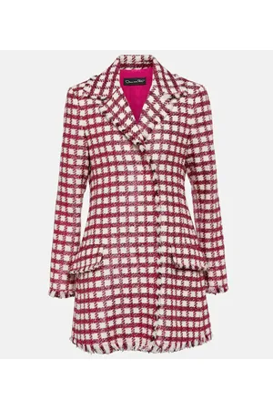 Oscar de la Renta Miniabito in tweed di misto lana