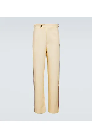 BODE Pantaloni regular Stria in cotone con perline