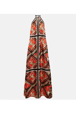 VALENTINO Abito lungo Mini Bandana in seta