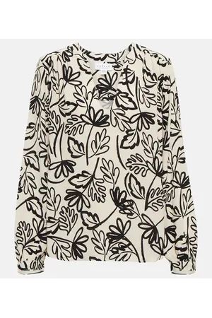 Velvet Blusa in crêpe con stampa