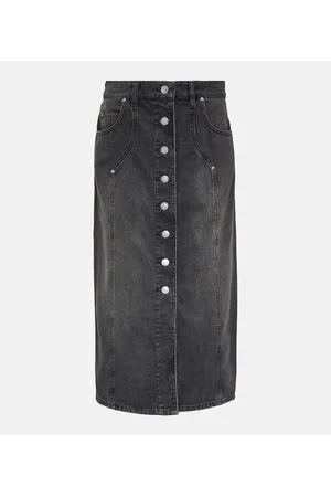 Marant Etoile Gonna midi di jeans Vandy