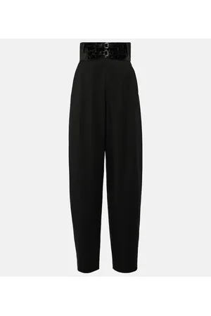 Alaïa Alaïa Pantaloni a gamba larga in lana