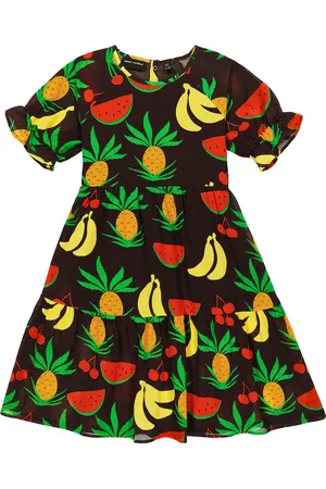 Mini Rodini Abito in cotone con stampa