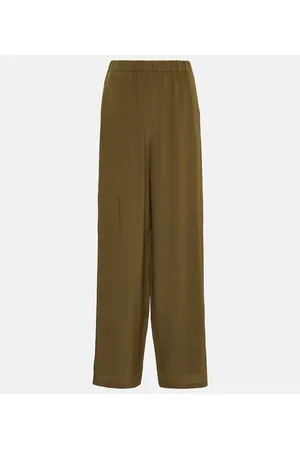 Max Mara Pantaloni regular Zigano in seta