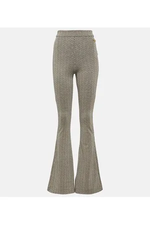 Balmain Pantaloni flared in jacquard