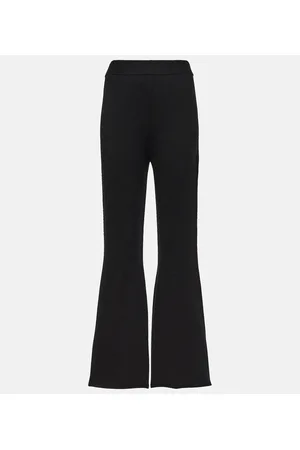 Joseph Pantaloni flared in maglia di misto lana