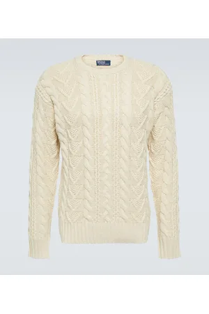 Ralph Lauren Pullover in maglia di misto cotone a trecce