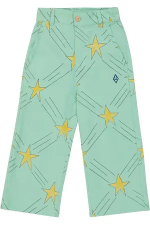 The Animals Observatory Pantaloni Colt in cotone e lino con stampa