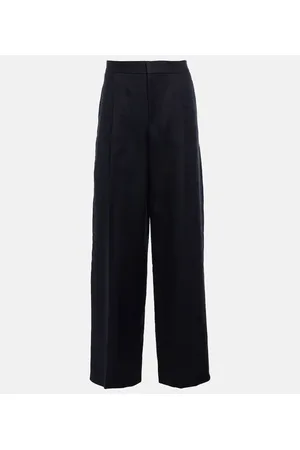 Chloé Chloé Pantaloni in drill di lino a gamba larga