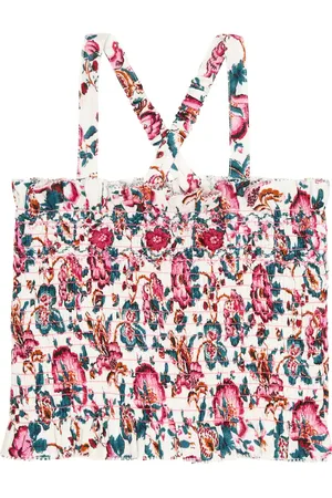 Louise Misha Top Malika in cotone con stampa