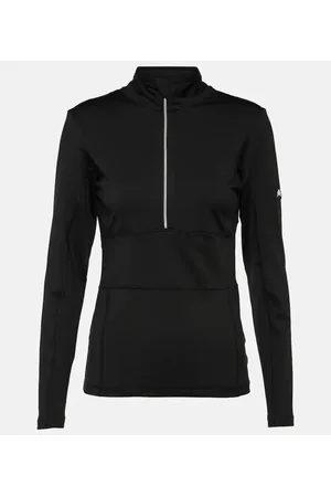JET SET Top Ginger Halfzip in tessuto tecnico