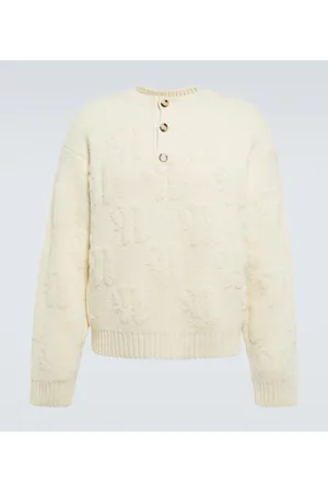 Nanushka Pullover in lana con monogramma