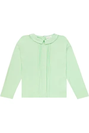 MORLEY Top Tonia in jersey di cotone a pieghe