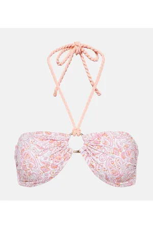 Heidi Klein Top bikini Muskmelon Bay con stampa