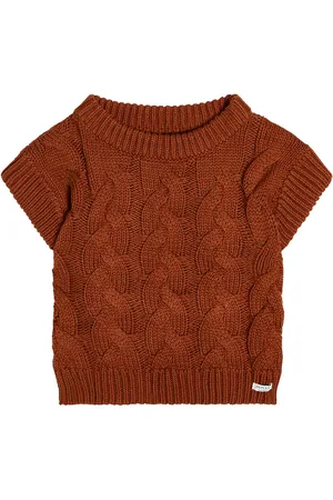 Donsje Gilet Mylli in cotone a trecce
