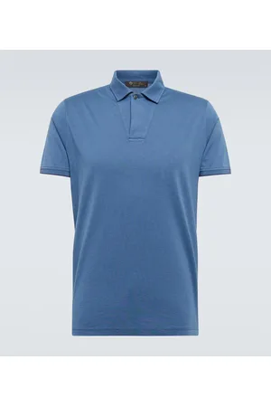Loro Piana Polo in seta e cotone piqué