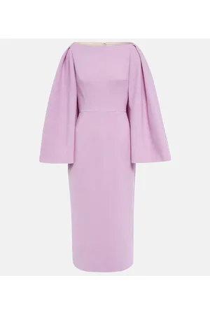 EMILIA WICKSTEAD Abito midi Switzy in crêpe di lana