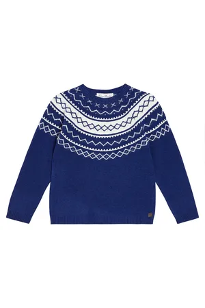 Tartine Et Chocolat Pullover in jacquard di lana