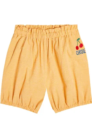 Jelly Mallow Shorts in cotone a quadri con ricamo