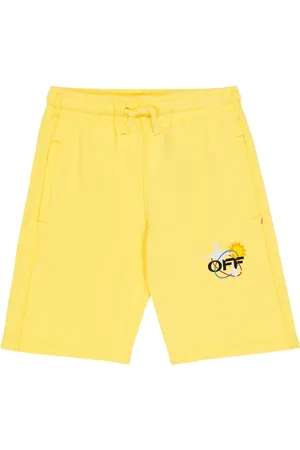OFF-WHITE Shorts in jersey di cotone con stampa