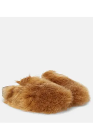 Alanui Slides Journey in shearling