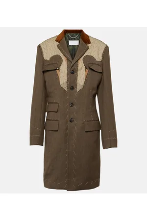 Maison Margiela Cappotto monopetto in lana
