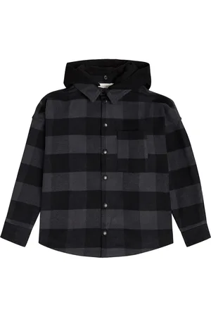 Palm Angels Giacca in cotone a quadri