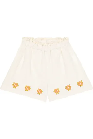 The New Society Shorts Clementine in cotone con ricamo