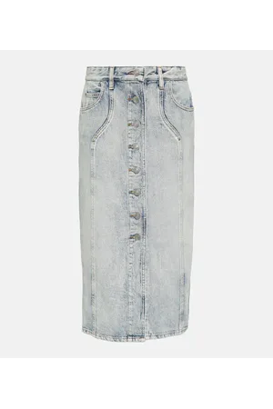 Marant Etoile Gonna midi di jeans Vandy