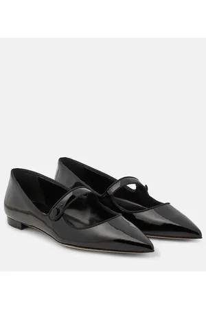 Manolo Blahnik Ballerine Mary Jane Campari in vernice