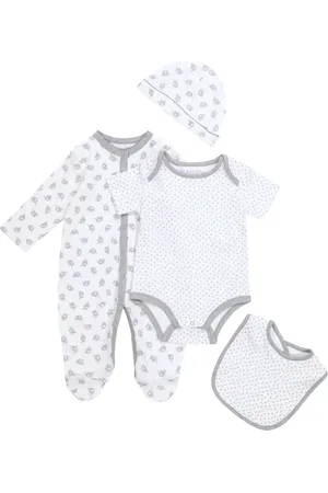 Rachel Riley Baby - Tutina, body, berretto e bavaglino in cotone