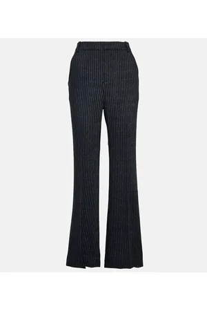 Vince Pantaloni regular in flanella a righe