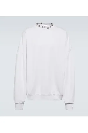 Balenciaga Felpa Round Pierced in pile di cotone