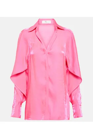 Victoria Beckham Blusa in raso con cut-out