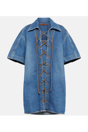 PETAR PETROV Miniabito Amos in denim