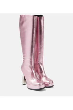 NODALETO Stivali Angel in pelle metallizzata