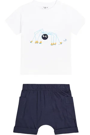 Il gufo Baby - T-shirt e shorts in jersey di cotone