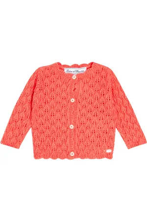 Tartine Et Chocolat Baby - Cardigan in misto lana traforato